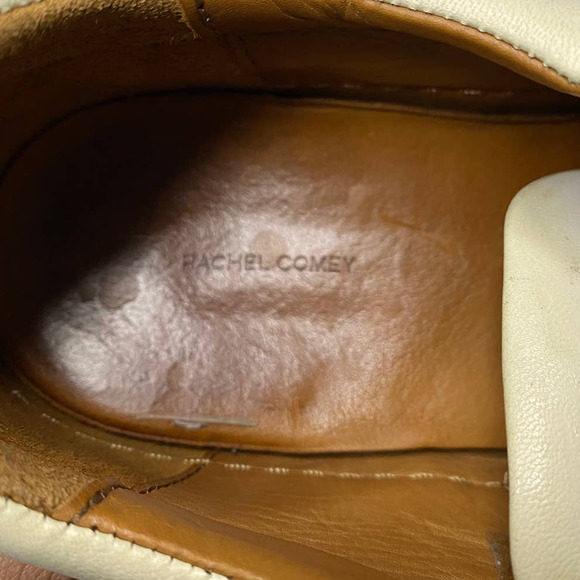 RARE Rachel Comey Flix Leather Skate Sneakers Strap Women's 38 US 8 Cream - Picture 6 of 8